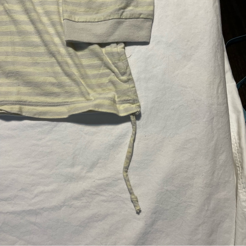 Ksubi SS17 Rock &Roll Everything Striped Long Sleeve Shirt. Cream and Gray XL - Picture 6 of 7